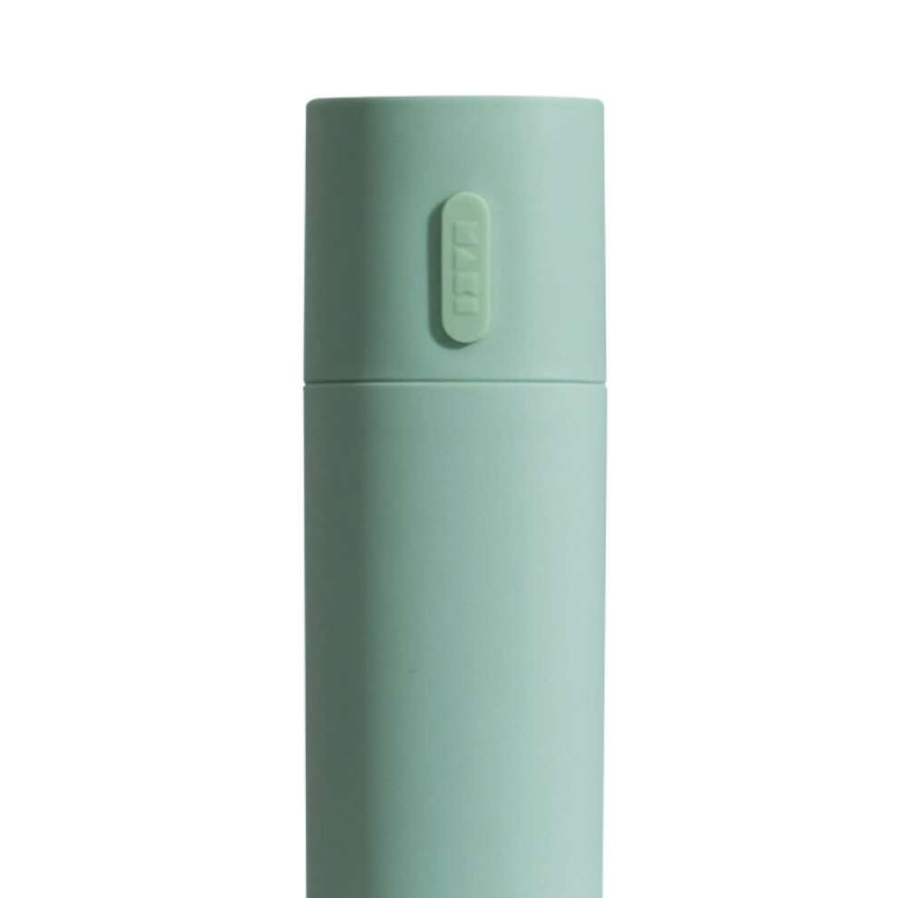Green Travel Toothbrush Case With Toothpaste Holder, Compact Storage Cup For Camping, School, Business Trips Â
