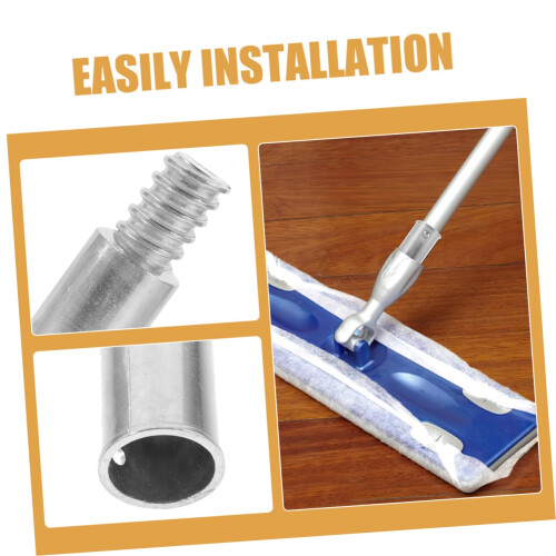 Threaded Broom Handle Tip Replacement Adapter with Secure Threaded Connection for Versatile Poles 2
