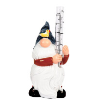 Rain Gauge for Garden Accurate Measurement WeatherResistant HandPainted Durable Resin Decor