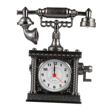 Digital Alarm Clock Compact Retro Design for Bedroom Office and Study Room Random Color
