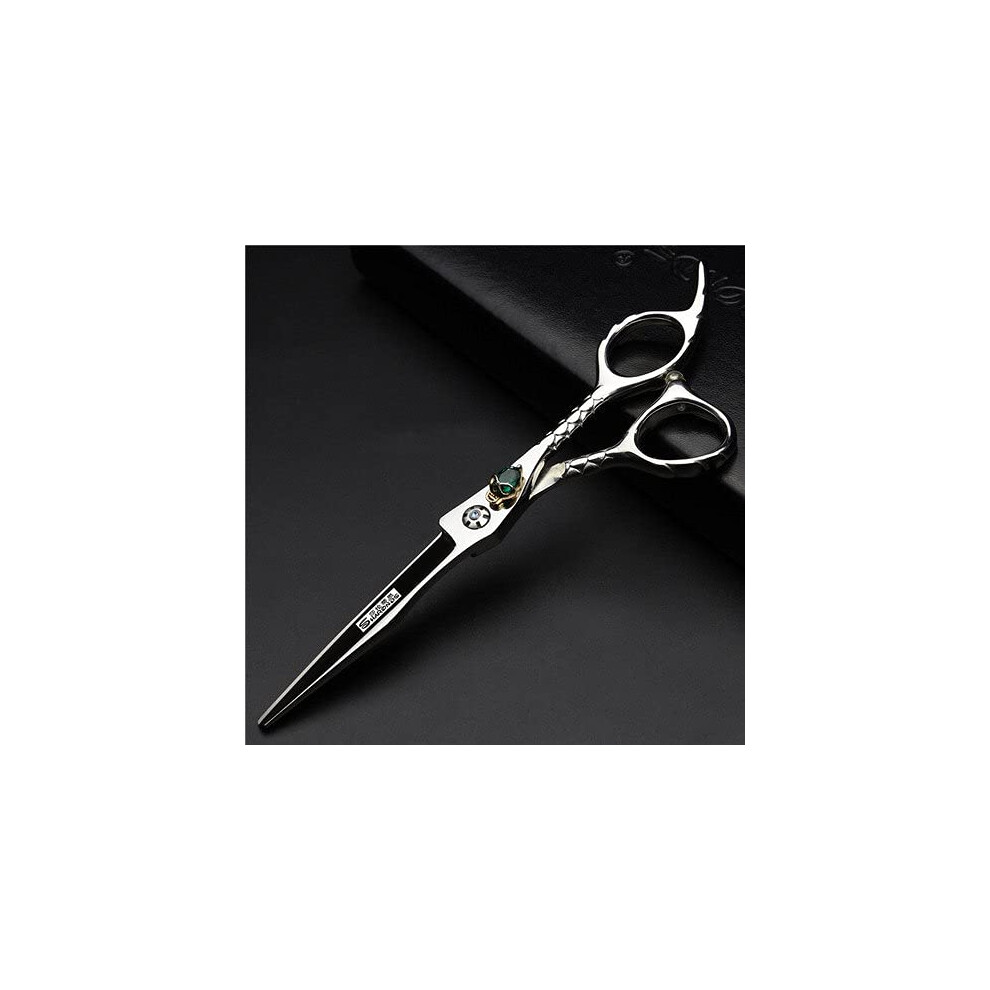 Hair Cutting Scissors 6.0 Inch Professional Hairdressing Shears 440C Steel Ergonomic Grip Orange