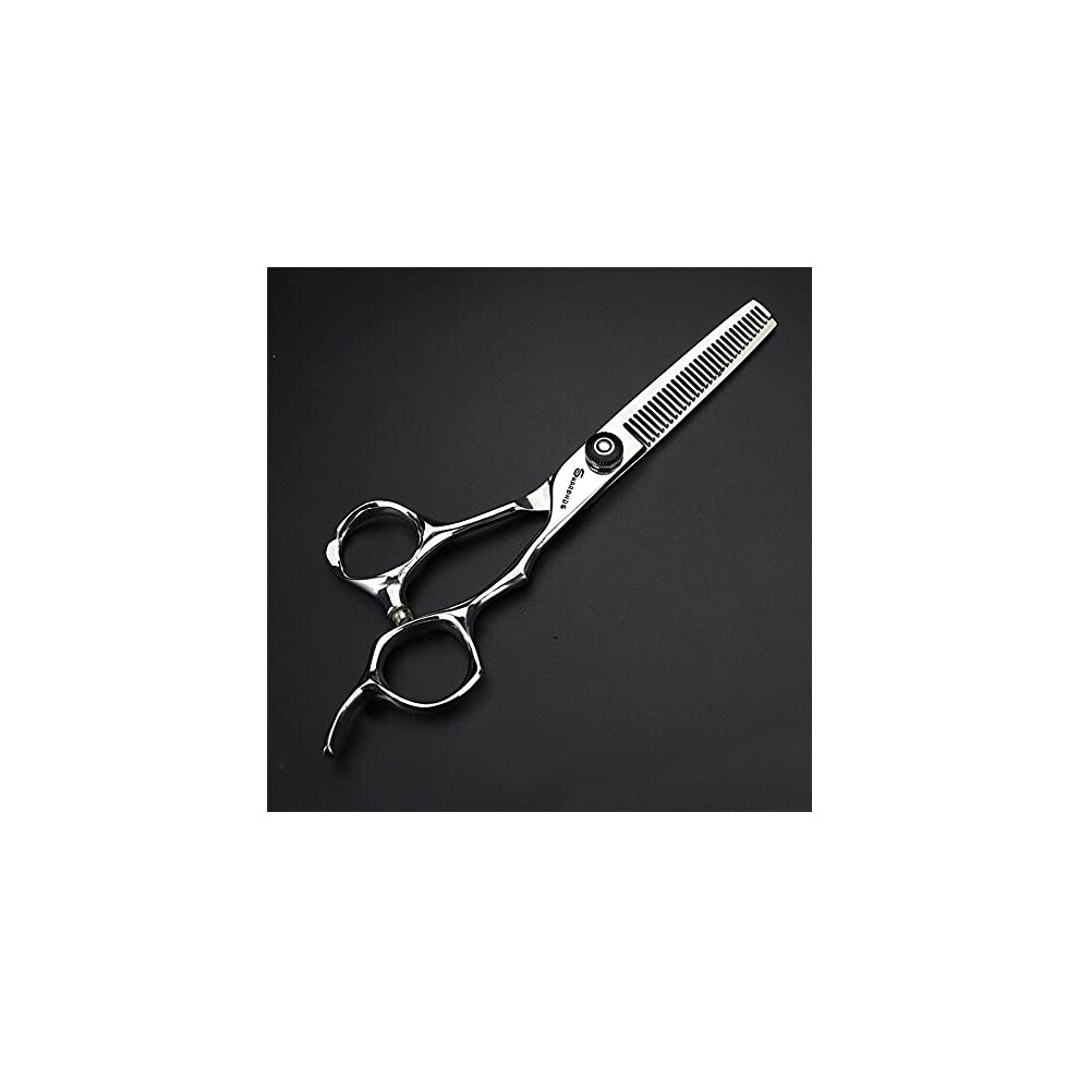 6 Inch Japanese Hair Thinning Scissors with Ultra Sharp Blades and Ergonomic Thumb Grip