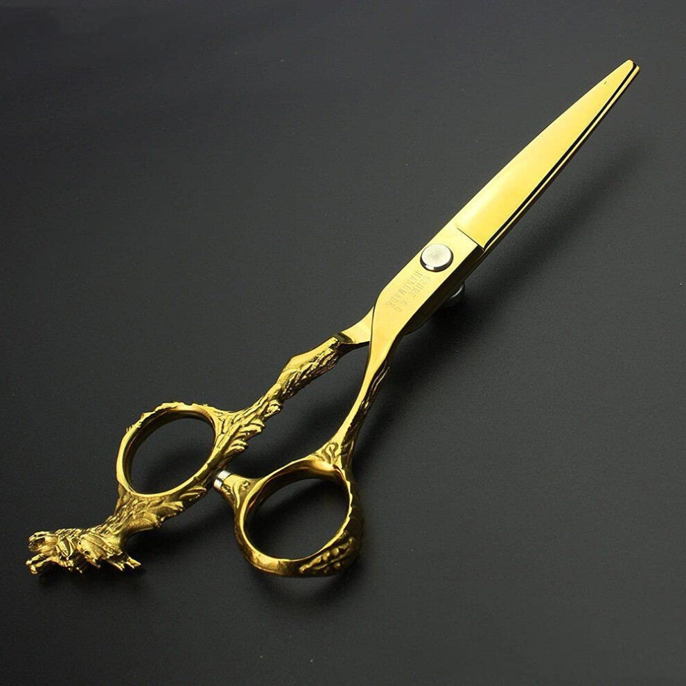 6 Inch Stainless Steel Hair Cutting Scissors â Ergonomic Professional Barber Shears for Precise Cuts