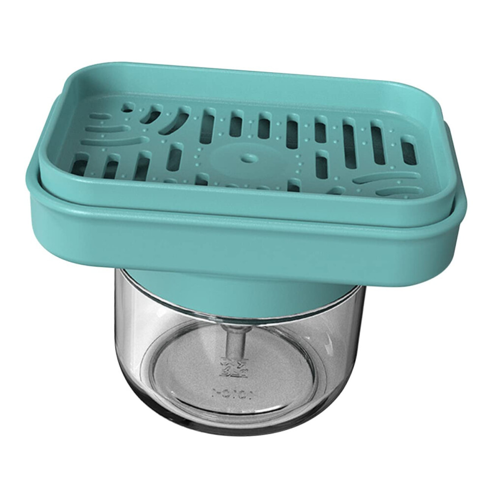 2 In 1 Kitchen Soap Dispenser With Sponge Holder, Space Saving Dish Soap Pump For Sink Countertop 9164114103079