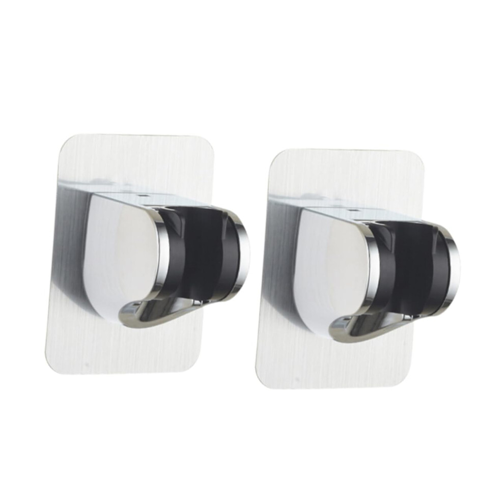 2Pcs No Drilling Adjustable Shower Head Holder With Reusable Suction Wall Mount Bracket For Handheld 9044945321470