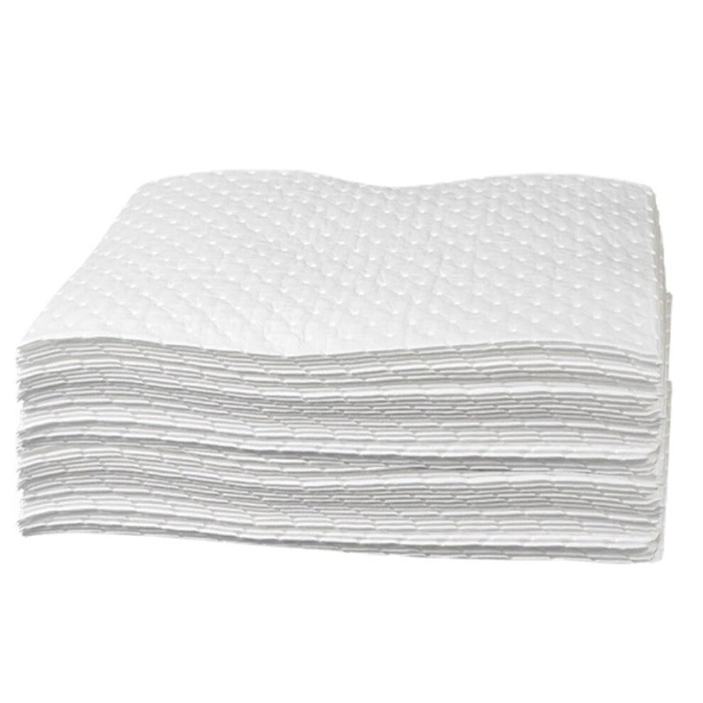 Oil Absorbent Pads 50X40cm Heavy Duty Spill Mats Fast Absorption Leakproof Design 2Mm 30 Sheets 9164114103567
