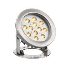 LED Underwater Pond Light IP68 Waterproof Stainless Steel 12V Warm White Fountain Spotlight