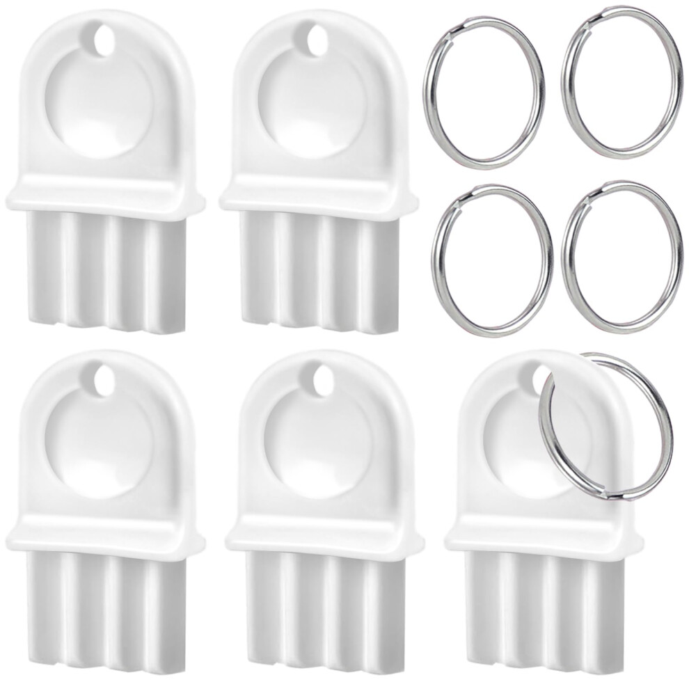 5 Pack Universal Paper Towel And Toilet Paper Dispenser Keys For Commercial Bathroom Use, Durable Plastic Construction 9365369360907