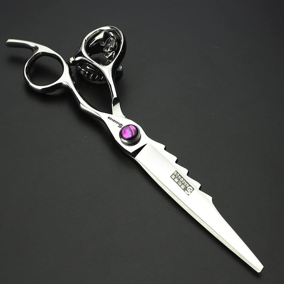 Purple Hair Cutting Scissors 6.5 Inch Vg10 Steel Handle Professional Barber Shears For Salon