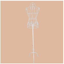Dress Form Mannequin with Adjustable Height Stand, Metal Wire Female Torso for Sewing and Clothing Display, 3 Colors