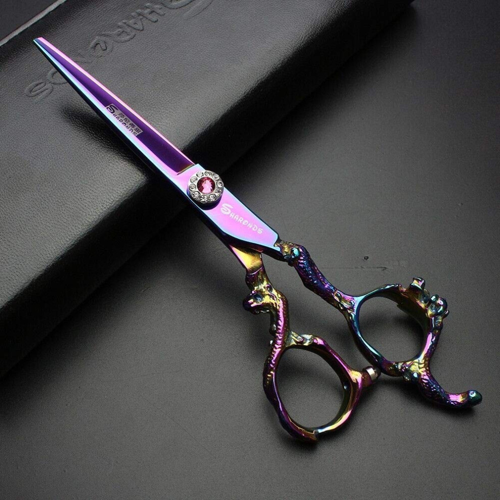 Hair Cutting Scissors 6.0 Inch Japanese Steel Professional Barber Shears with Ergonomic Grip