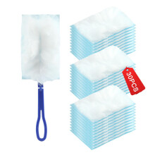 Dust Duster Set with 30 Disposable Refills, Electrostatic Microfiber Foldable Handle for Home and Office Cleaning