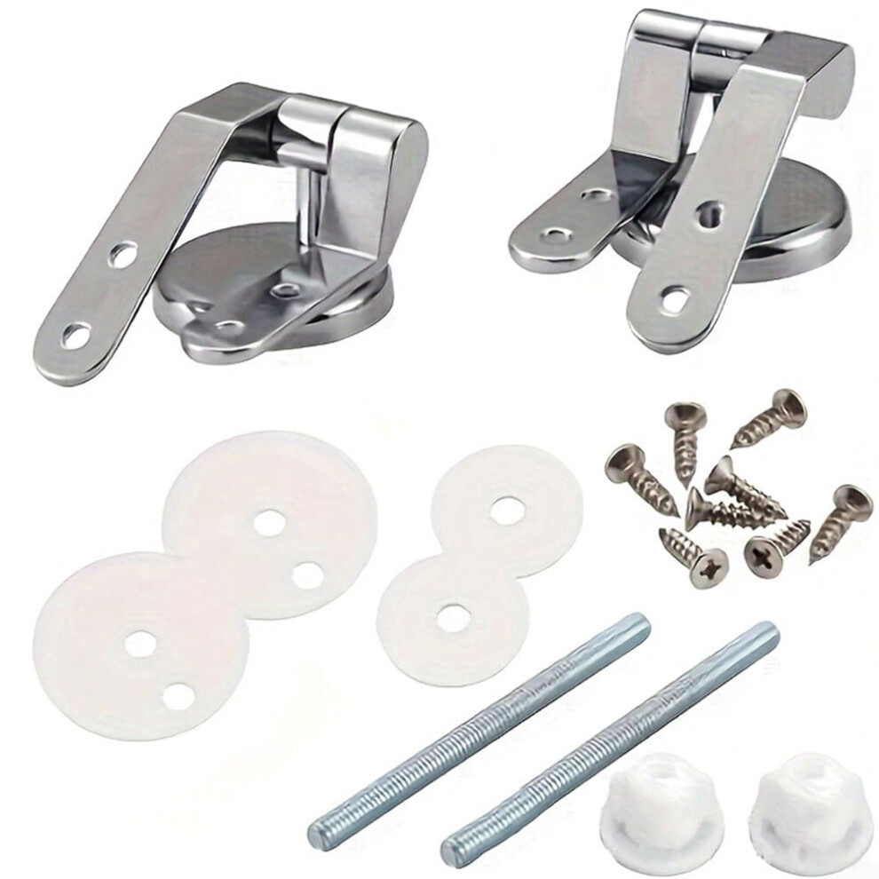 Zinc Alloy Toilet Seat Hinges Set With Stainless Steel Screws And Adjustable Fittings For Most Lids 9174973393917