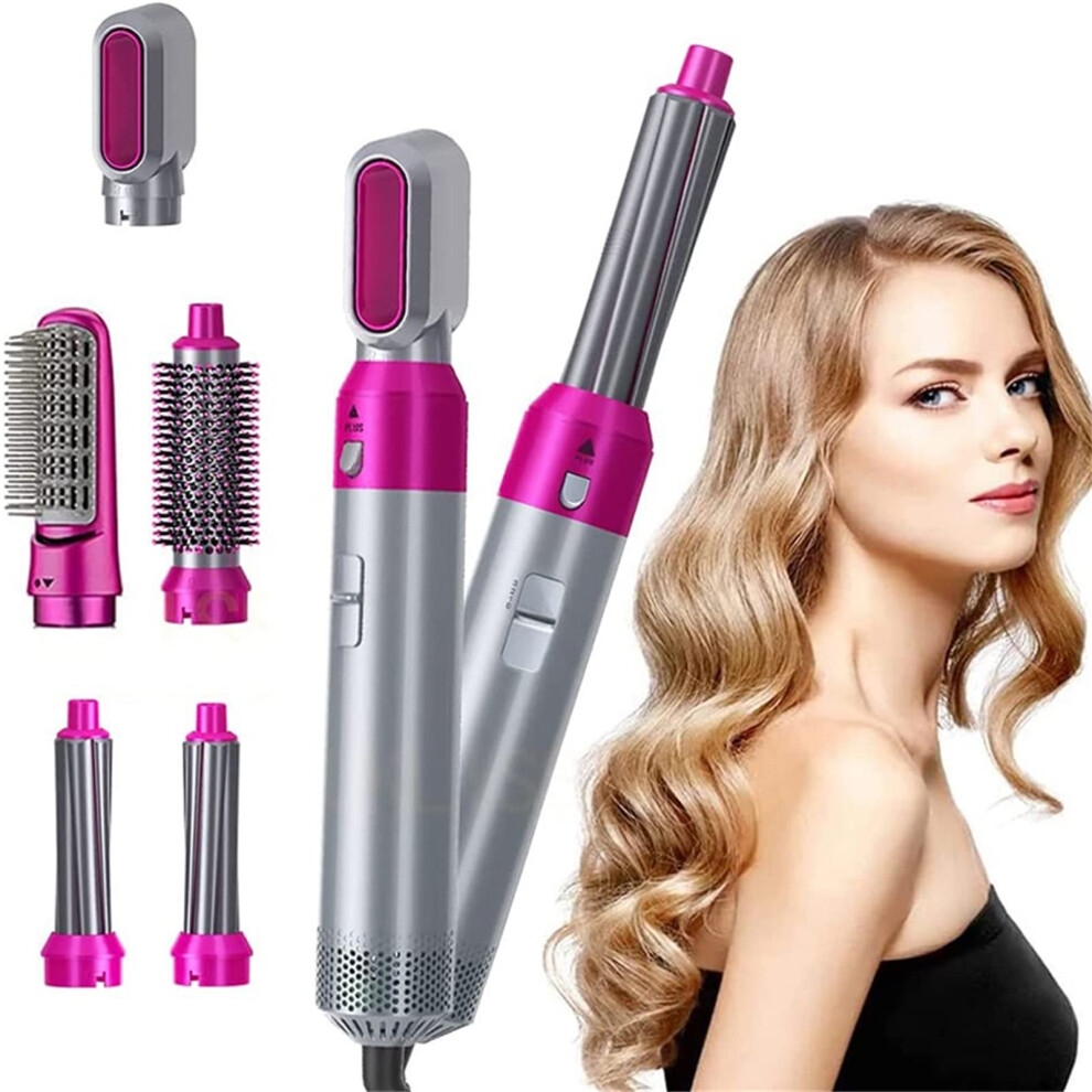5 in 1 Hot Air Brush Styler with Negative Ion Hair Dryer Brush Set, Detachable Heads, 5PCS