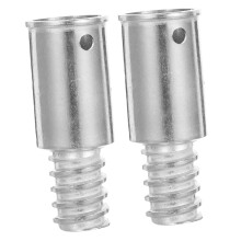 2pcs Metal Threaded Mop Handle Replacement Kit with Durable BreakResistant Tip for Broom and Cleaning Tools