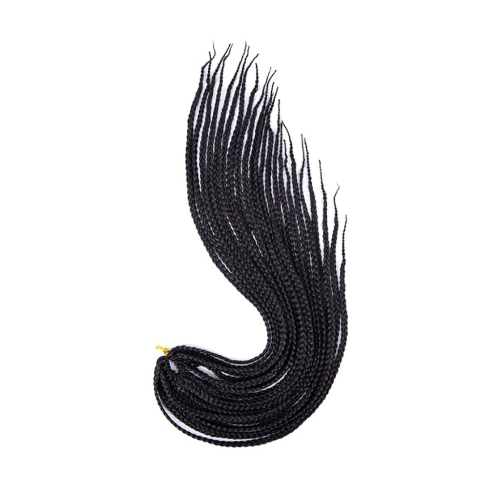 24 Inch Crochet Box Braids Hair Extensions, Pre Stretched Synthetic Braiding Hair, 9Pcs Lot