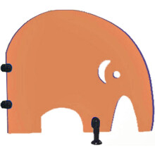 Cartoon Urinal Privacy Screen for Kids, Waterproof Children's Toilet Partition for Kindergarten