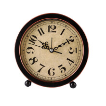 Vintage Alarm Clock Silent NonTicking Retro Bedside Clock with Clear Dial for Home Office Decor