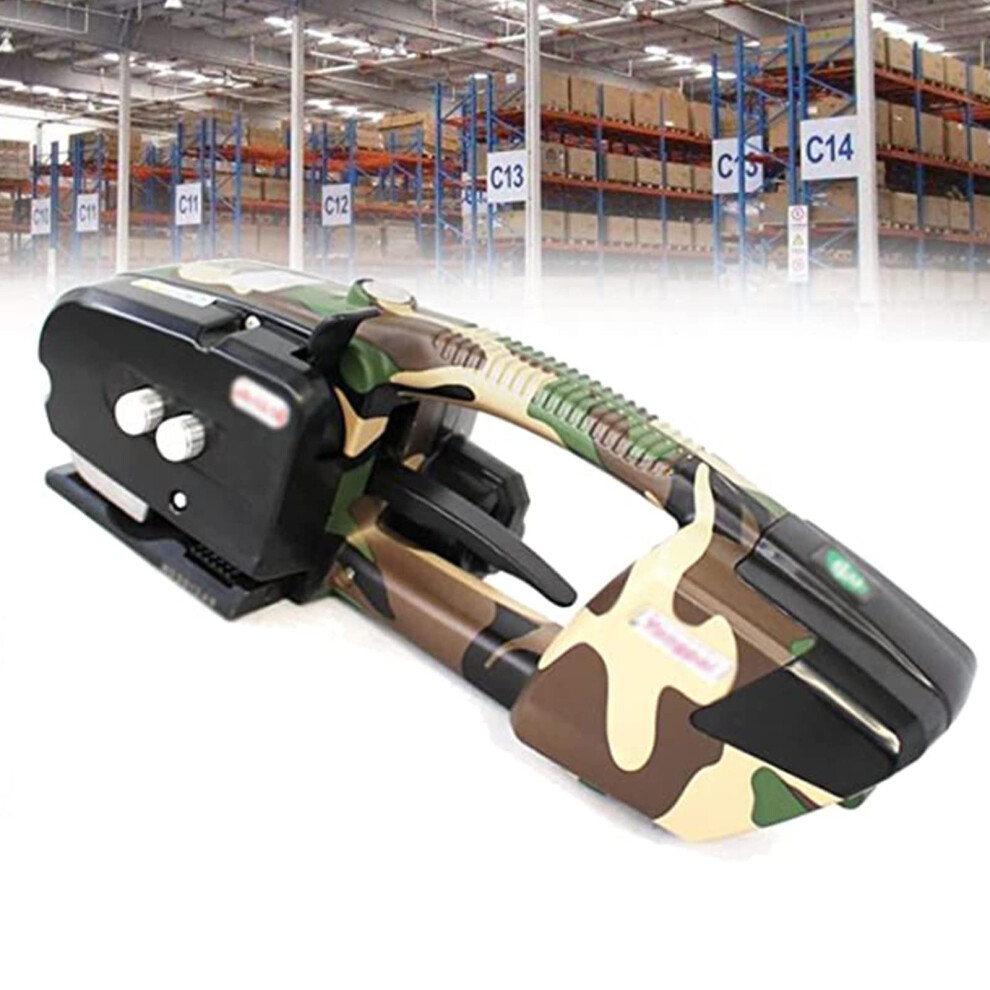 Electric Strapping Tool With Automatic Hot Melt Welding, Dual Motor, Fast Charging Battery, Adjustable Tension For Pp Pet Straps 9044945306811