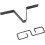 Black Iron V Shaped Rain Chain Gutter Adapter Hook for Quick Installation and Splash Reduction 3
