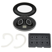 Open Ear Comfort Clip Earbuds, 44H Playtime with LED Power Display for Workouts and Running