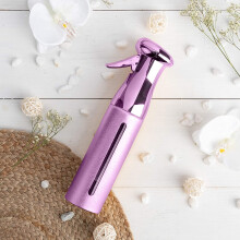 Purple Continuous Spray Bottle for Hair Styling and Quick Curl Refresh