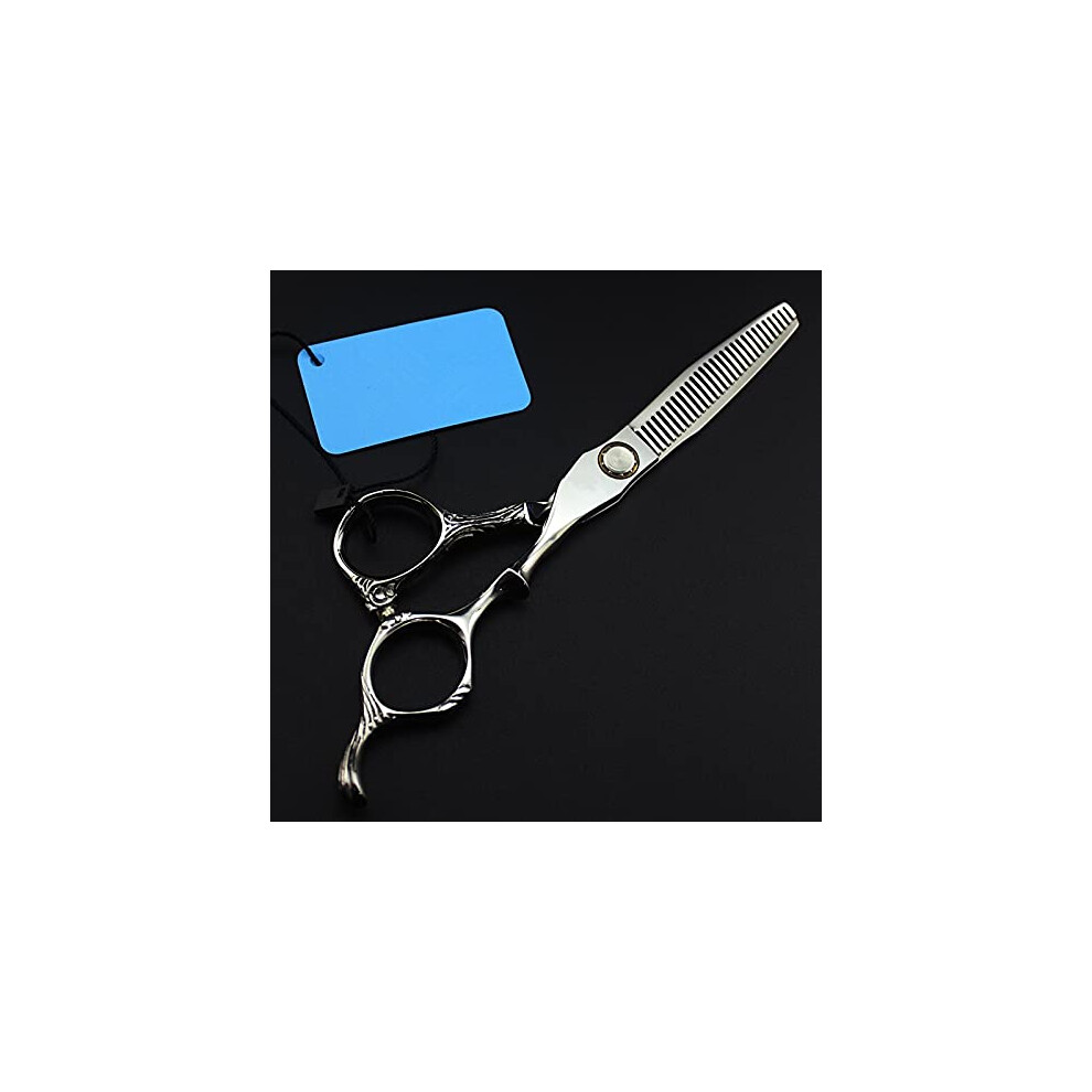 Hair Cutting Scissors 6 Inch Japan 440C Stainless Steel Barber Thinning Shears with Ergonomic Grip