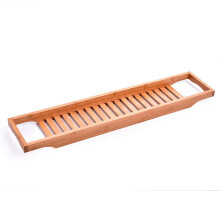 Bamboo Bath Caddy Tray Adjustable Bathtub Rack Bridge for Reading Dining Spa Use