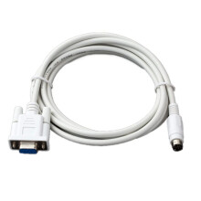 PLC Programming Cable for Delta HMI TK6070 Series FX PLC, 3m Durable White Communication Cord