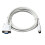 PLC Programming Cable for Delta HMI TK6070 Series FX PLC, 3m Durable White Communication Cord 1