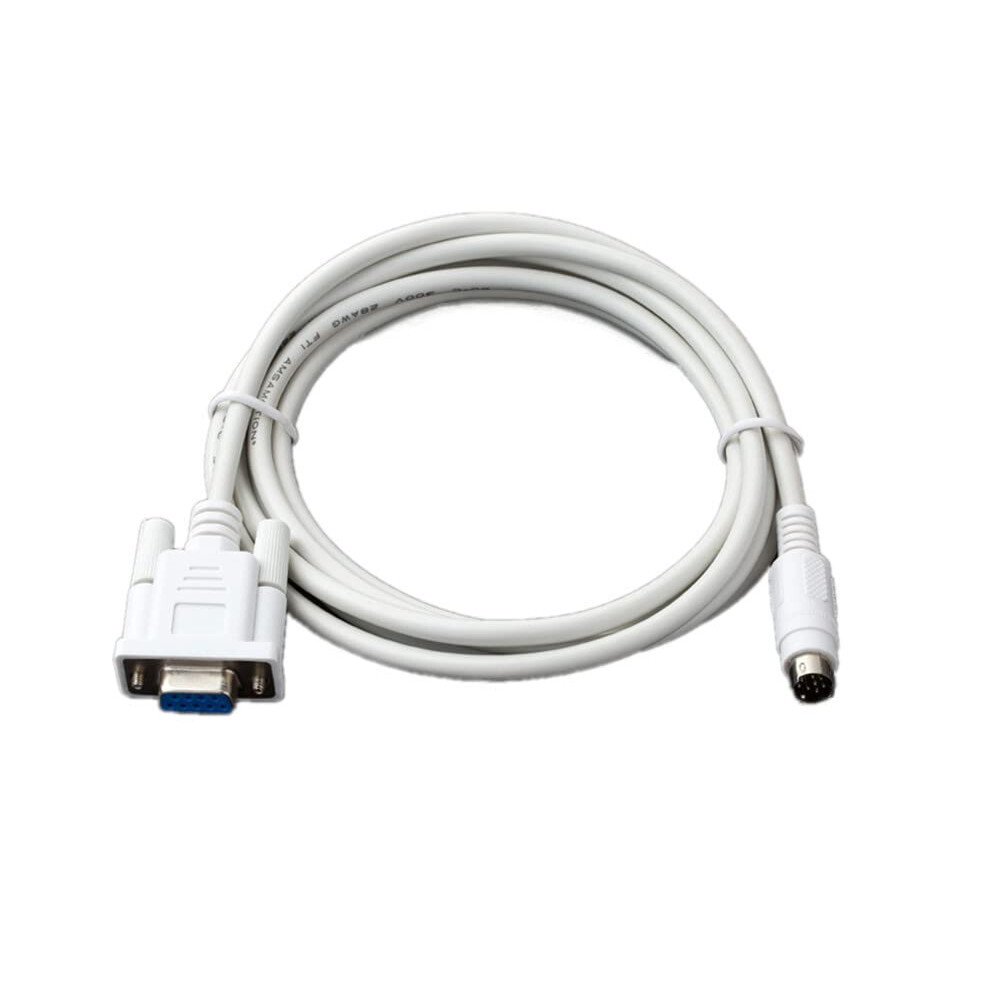 Plc Programming Cable For Delta Hmi Tk6070 Series Fx Plc, 3M Durable Communication Cord White 9044945326796