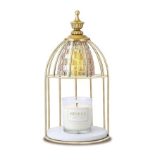 Dimmable Marble Base Candle Warmer Lamp with Timer, Flameless Wax Melter for Home Decor