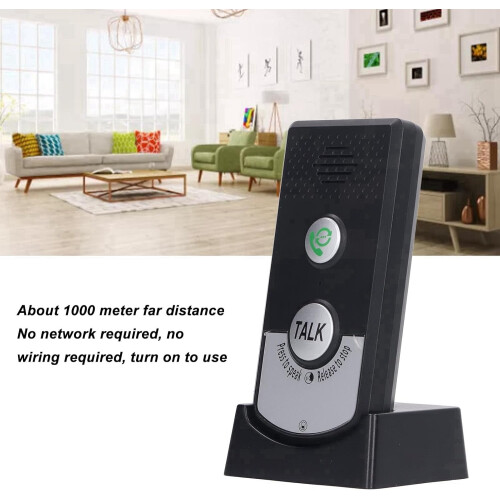 Wireless Intercom System Super Long Range Waterproof Two Way Voice Doorbell for Home Office Classroom 2