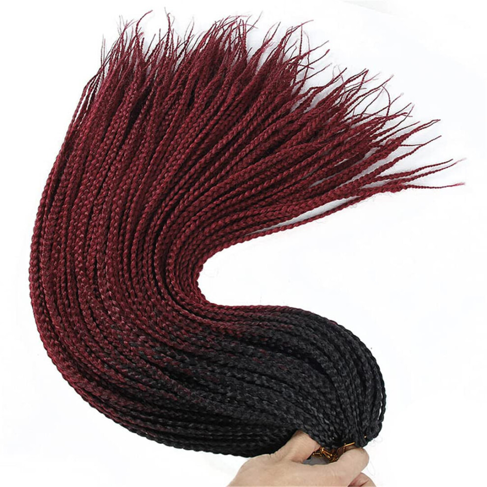 Unisex 22 Inch Crochet Braids Hair Extensions Curly Faux Locs Prelooped Synthetic #8 Lightweight