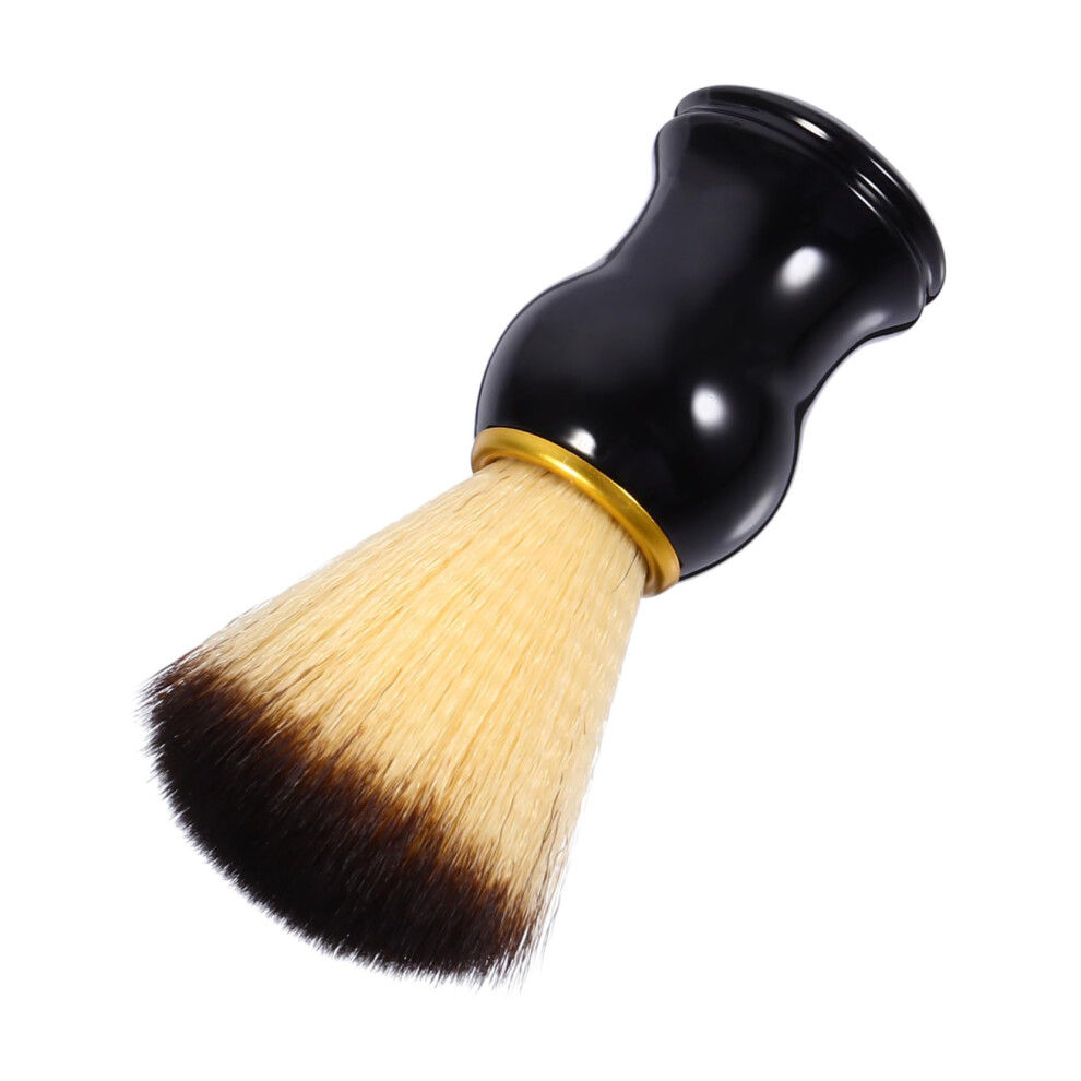 Shaving Brush for Men Nylon Bristles Wooden Handle Easy Clean Beard and Mustache Grooming Tool