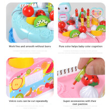 37 pcs DIY Geburtstagskuchen Spielzeugset für Kinder, Rollenspiel Küchenessen