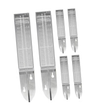 6pcs Accurate Outdoor Rain Gauge Set for Garden or Lawn, WeatherResistant and Easy to Install