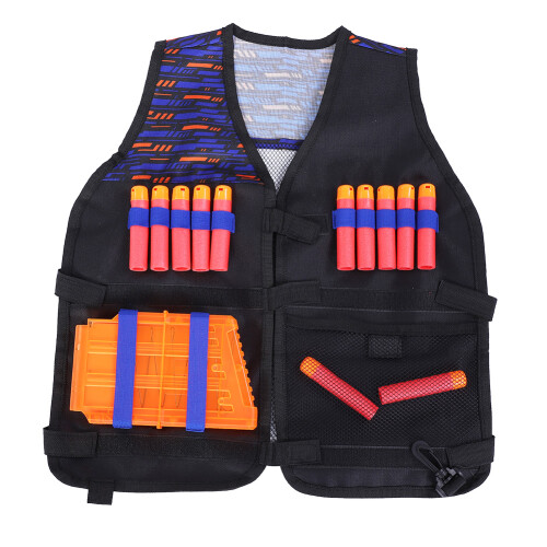 Σύστημα γιλέκου Nerf Tactical με απαραίτητα αξεσουάρ, ανταλλακτική μάσκα προσώπου Bullets, 1