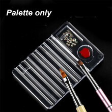 Acrylic Material Makeup Mixing Palette Water Pressure Booster Transparent Design Nail Art Brush Stand Store Liquid Foundation Color Test Area Multi