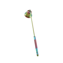 Vintage Stainless Steel Candle Snuffer with Long Handle for Safe Flame Extinguishing – Navy