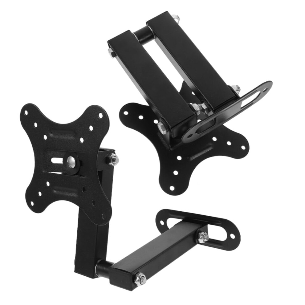 Dual Monitor And Tv Wall Mount Bracket, Adjustable Height Tilt 360 Swivel Spacesaving Design 9164114116253