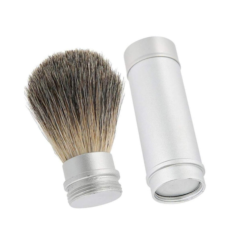 Boar Bristle Shaving Brush for Men with Dense Bristles and Smooth Aluminum Handle