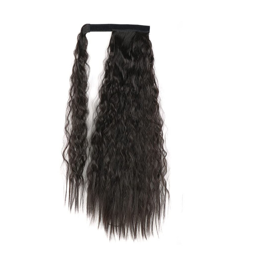 Clip In Ponytail Extension 22 Inch Curly Synthetic Hair 120g Natural Texture Heat Resistant