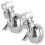 2pcs Adjustable Suction Shower Head Holder No Drill Wall Mount Removable Handheld Bracket for Bathroom 1