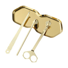 Gold Candle Accessories Set 4 in 1 Wick Trimmer Snuffer Dipper Tray for Precise Wick Trimming
