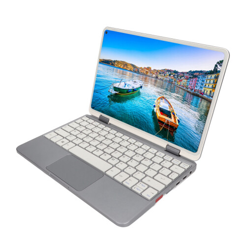 Touchpad Keyboard Case For iPad Air Folding Function Backlight Keyboard With Automatic Sleep Aluminum Alloy Case Rotatable Design Silver 2