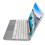Touchpad Keyboard Case For iPad Air Folding Function Backlight Keyboard With Automatic Sleep Aluminum Alloy Case Rotatable Design Silver 5