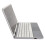 Touchpad Keyboard Case For iPad Air Folding Function Backlight Keyboard With Automatic Sleep Aluminum Alloy Case Rotatable Design Silver 6