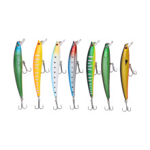 Floating Diver Lure Set, Real Fish Imitation Fishing Lures with Built-In Rattle, Anti-Corrosion Stainless Steel Hooks, ABS Material, Suitable for
