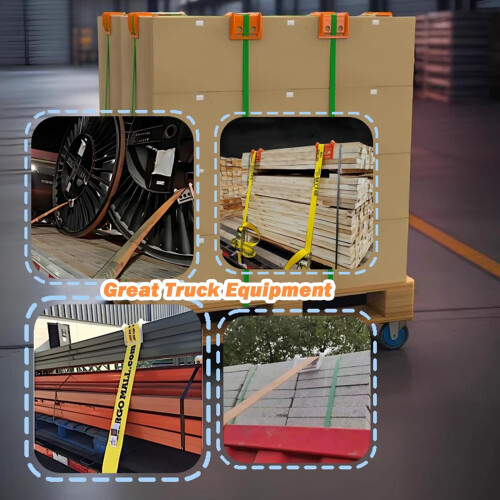 Flatbed Strap Corner Protector 15 Pack, Heavy Duty Plastic Cargo Edge Guard for Tie Down Straps 2